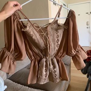 Brown blouse